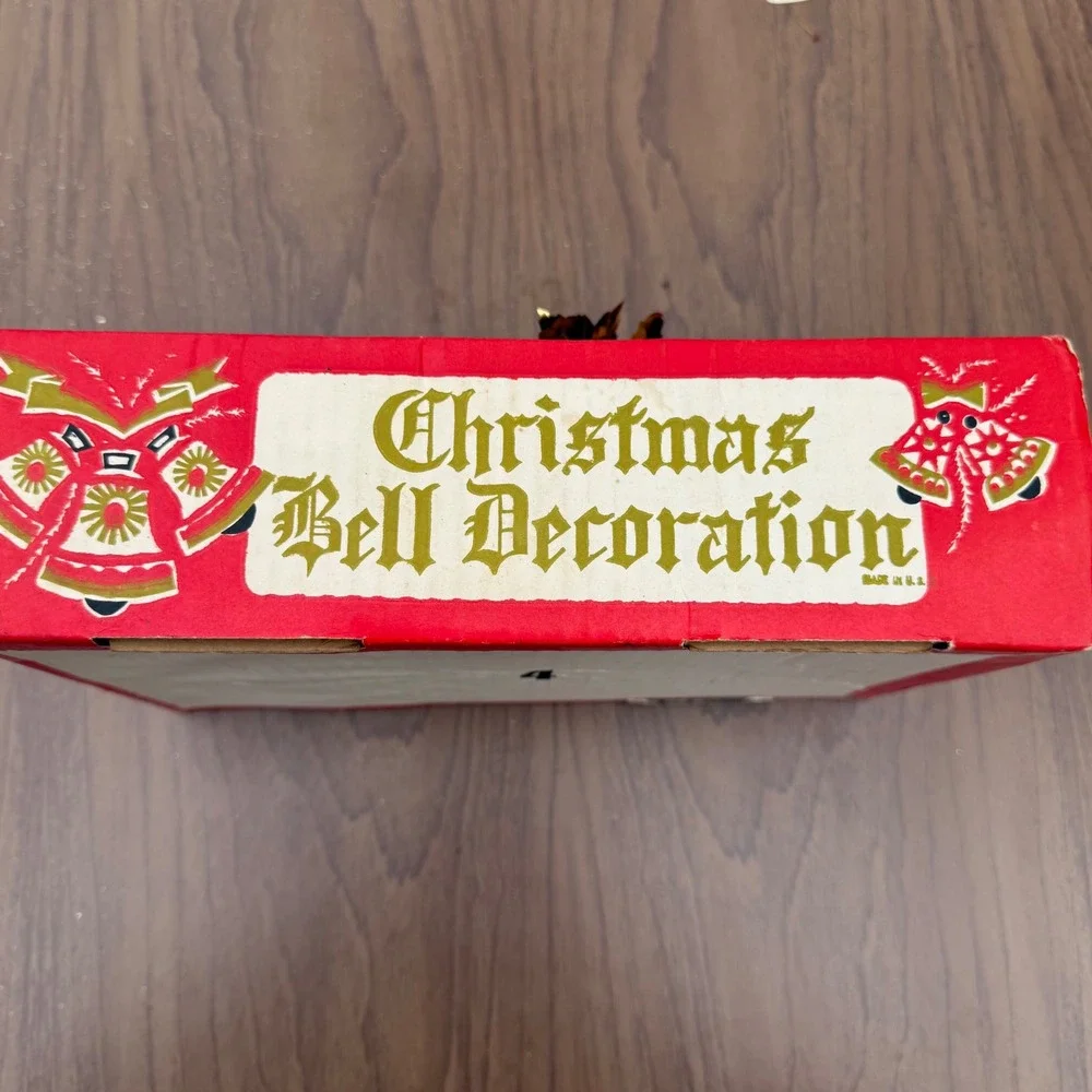 Vintage Christmas Bell Decoration Hanging Ornament Holiday‎ Decor